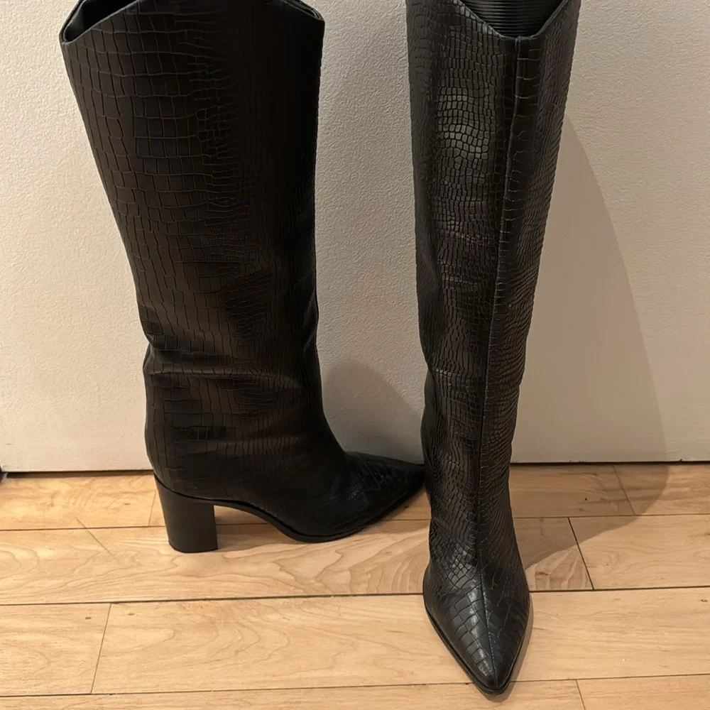 Schutz knee high block boots - Picture 6 of 7